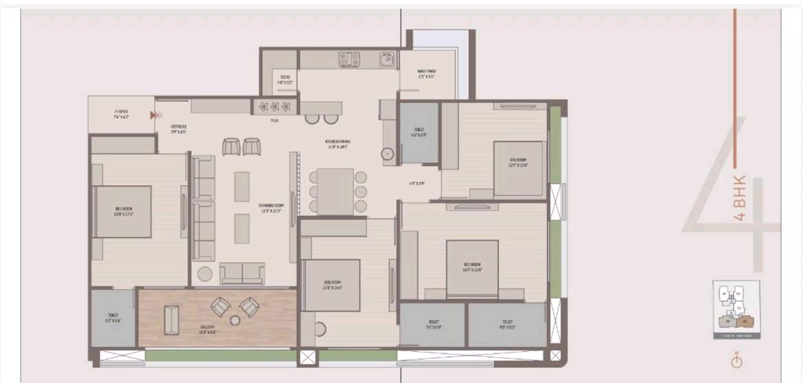 Spacious 3 and 4 BHK Premium Apartments
