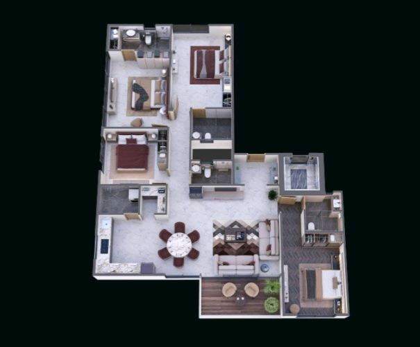 4 BHK Unit
